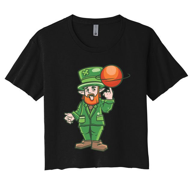 Basketball Leprechaun Crop Top