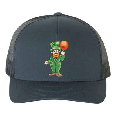 Basketball Leprechaun Yupoong Adult 5-Panel Trucker Hat