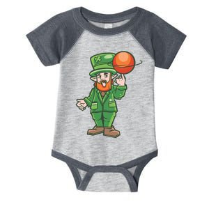 Basketball Leprechaun Infant Baby Jersey Bodysuit