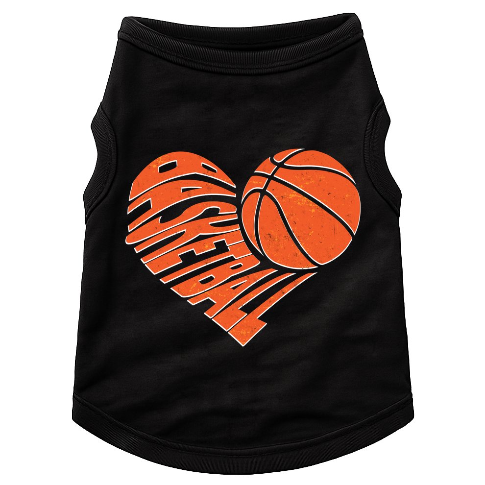 Basketball Love Heart Doggie Tank