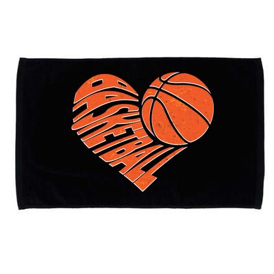 Basketball Love Heart Microfiber Hand Towel