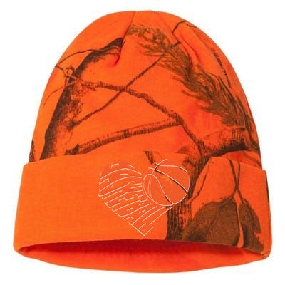 Basketball Love Heart Kati Licensed 12" Camo Beanie