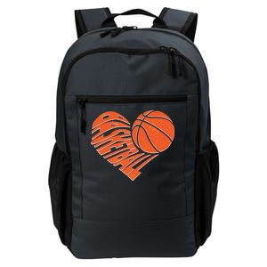 Basketball Love Heart Daily Commute Backpack