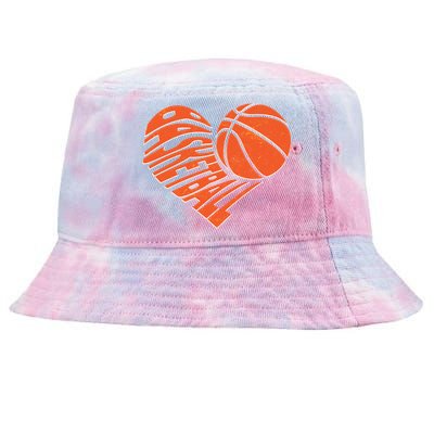 Basketball Love Heart Tie-Dyed Bucket Hat