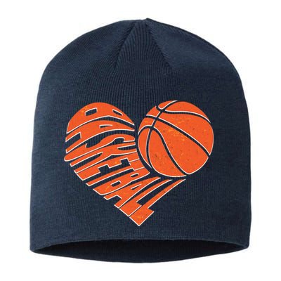 Basketball Love Heart Sustainable Beanie