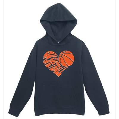 Basketball Love Heart Urban Pullover Hoodie