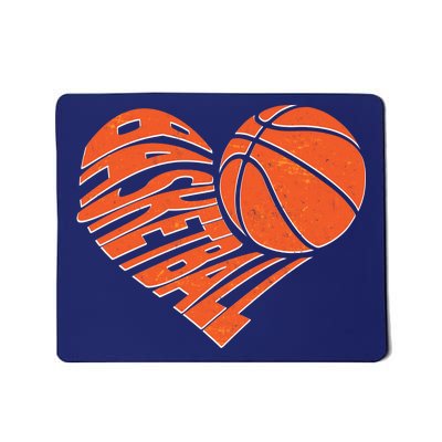 Basketball Love Heart Mousepad