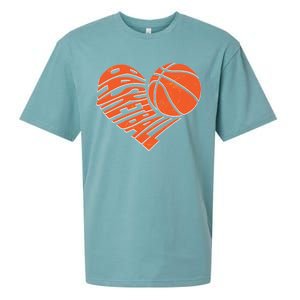 Basketball Love Heart Sueded Cloud Jersey T-Shirt