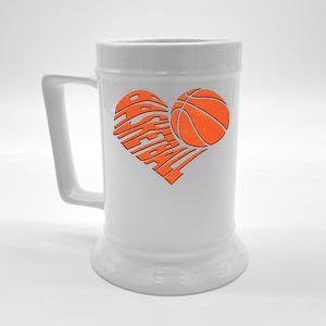 Basketball Love Heart Beer Stein