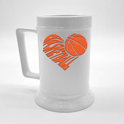 Basketball Love Heart Beer Stein