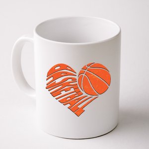 Basketball Love Heart Coffee Mug