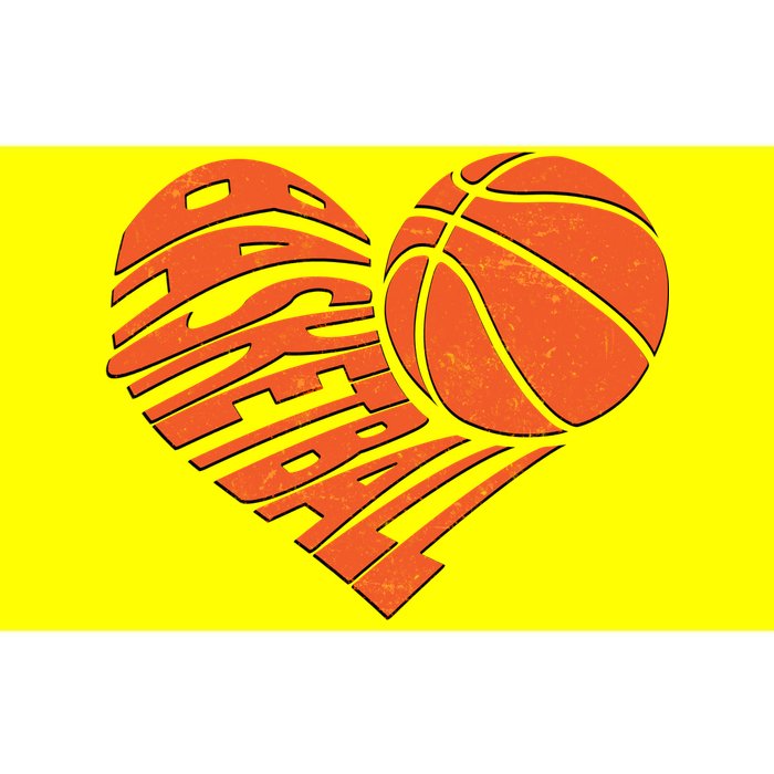 Basketball Love Heart Bumper Sticker