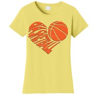 Basketball Love Heart Women's T-Shirt