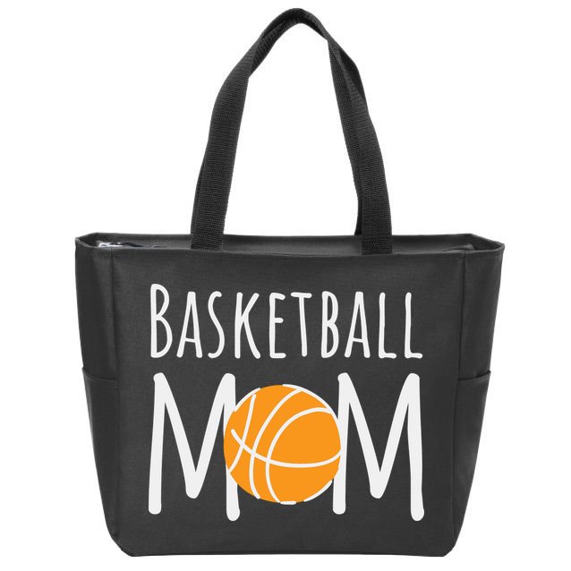 Basketball Mom Zip Tote Bag