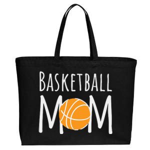 Basketball Mom Cotton Canvas Jumbo Tote