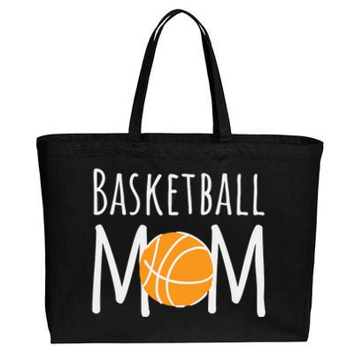 Basketball Mom Cotton Canvas Jumbo Tote