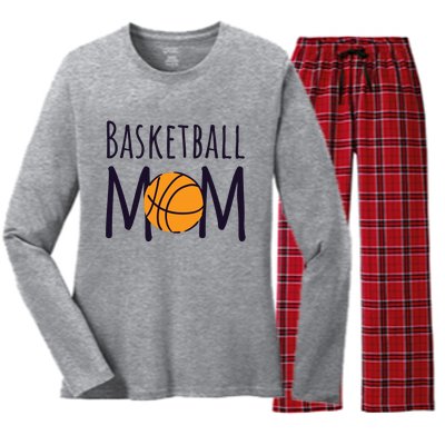 Basketball Mom Women's Long Sleeve Flannel Pajama Set 