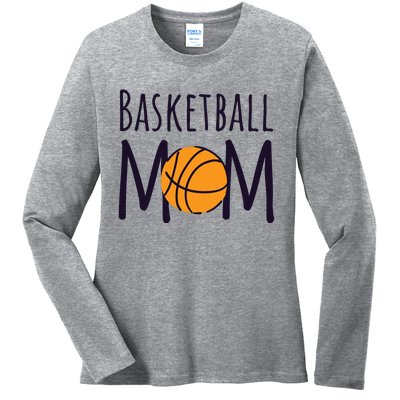 Basketball Mom Ladies Long Sleeve Shirt