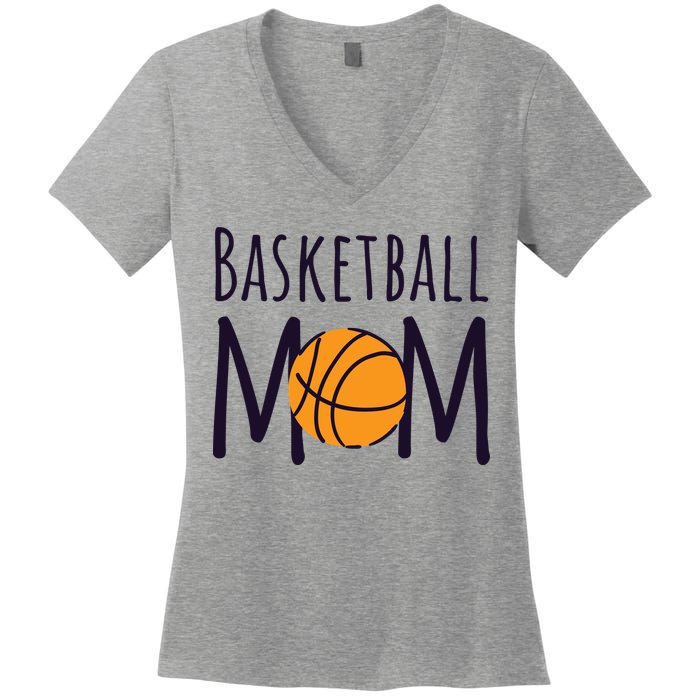 Basketball Mom Women's V-Neck T-Shirt