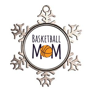 Basketball Mom Metallic Star Ornament