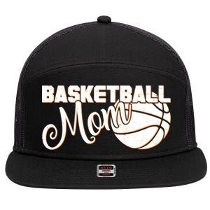 Basketball Mom Sports Mother 7 Panel Mesh Trucker Snapback Hat