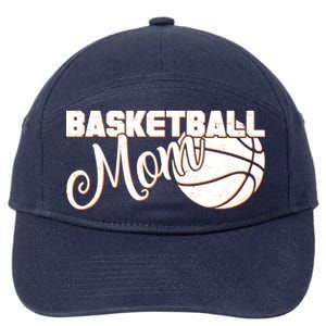 Basketball Mom Sports Mother 7-Panel Snapback Hat