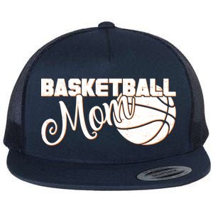 Basketball Mom Sports Mother Flat Bill Trucker Hat