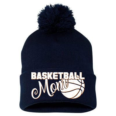 Basketball Mom Sports Mother Pom Pom 12in Knit Beanie