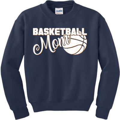 Basketball Mom Sports Mother Kids Sweatshirt