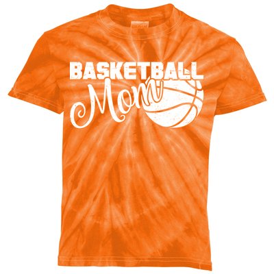 Basketball Mom Sports Mother Kids Tie-Dye T-Shirt