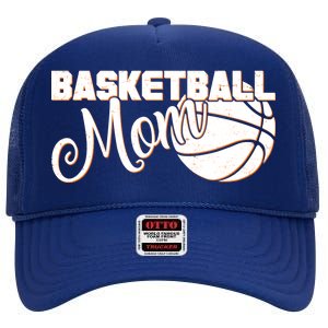 Basketball Mom Sports Mother High Crown Mesh Back Trucker Hat