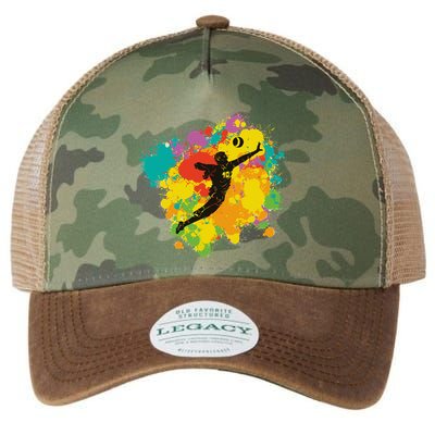 Basketball Player Colorful Legacy Tie Dye Trucker Hat