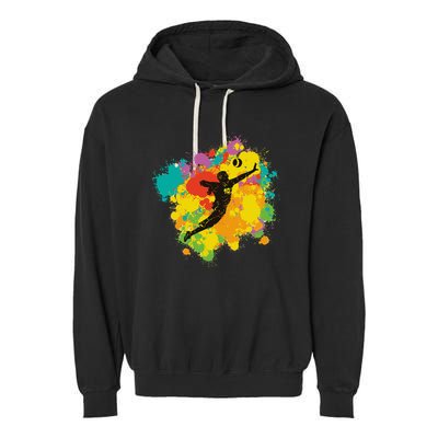 Basketball Player Colorful Garment-Dyed Fleece Hoodie