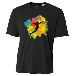 Basketball Player Colorful Cooling Performance Crew T-Shirt