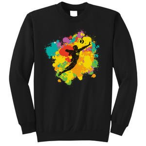 Basketball Player Colorful Sweatshirt