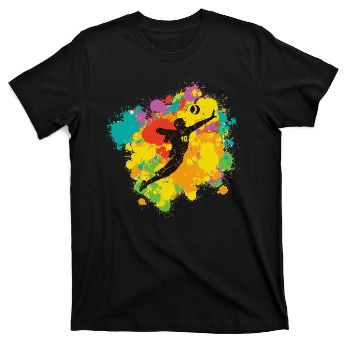 Basketball Player Colorful T-Shirt