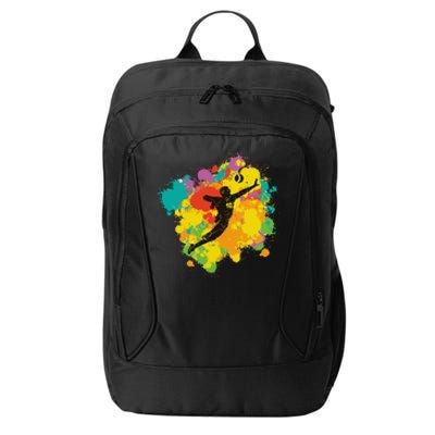 Basketball Player Colorful City Backpack