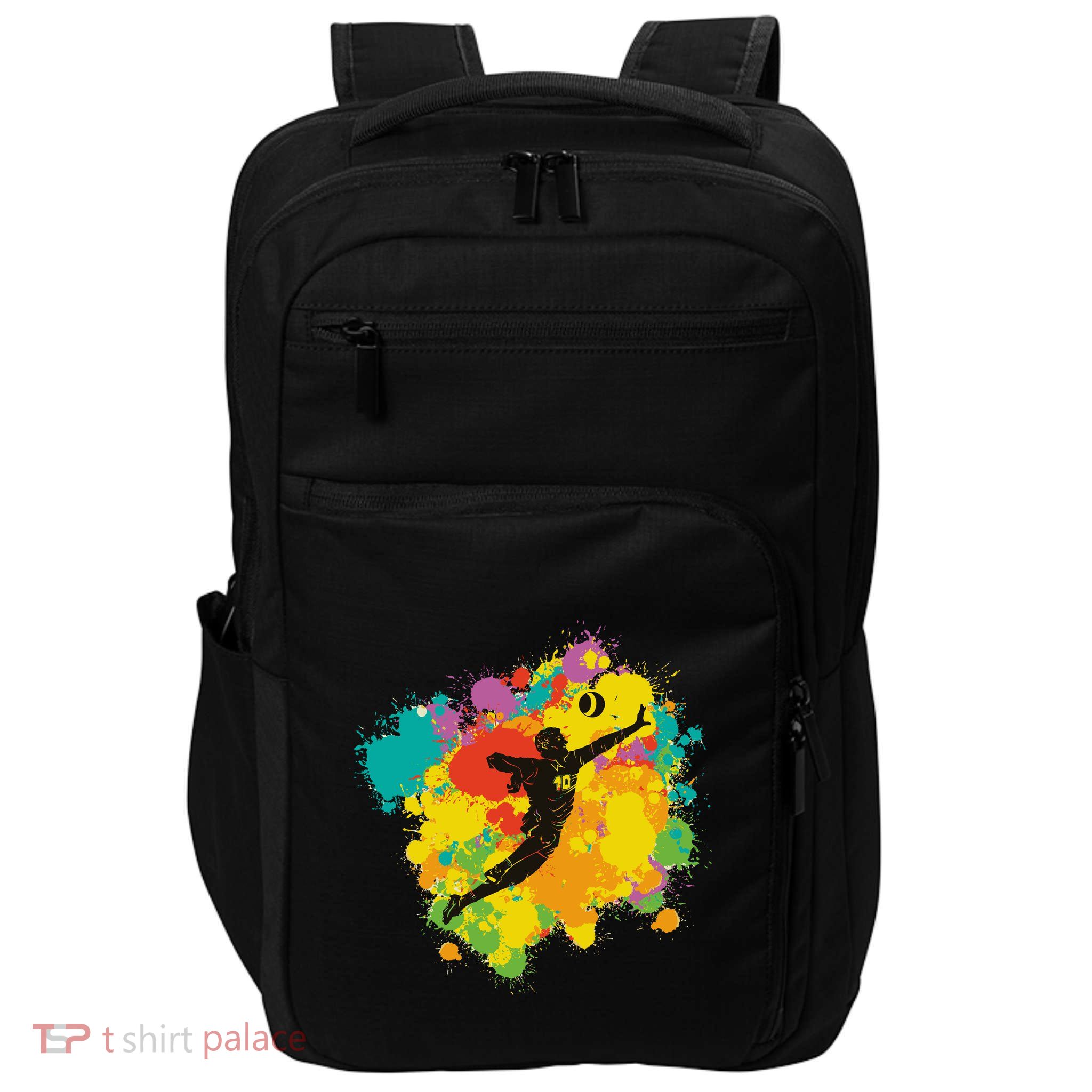 Basketball Player Colorful Impact Tech Backpack
