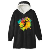 Basketball Player Colorful Hooded Wearable Blanket