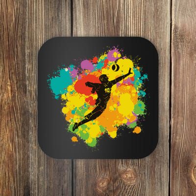 Basketball Player Colorful Coaster