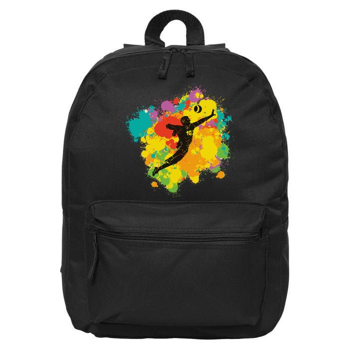 Basketball Player Colorful 16 in Basic Backpack