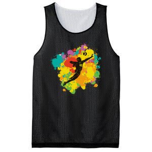 Basketball Player Colorful Mesh Reversible Basketball Jersey Tank