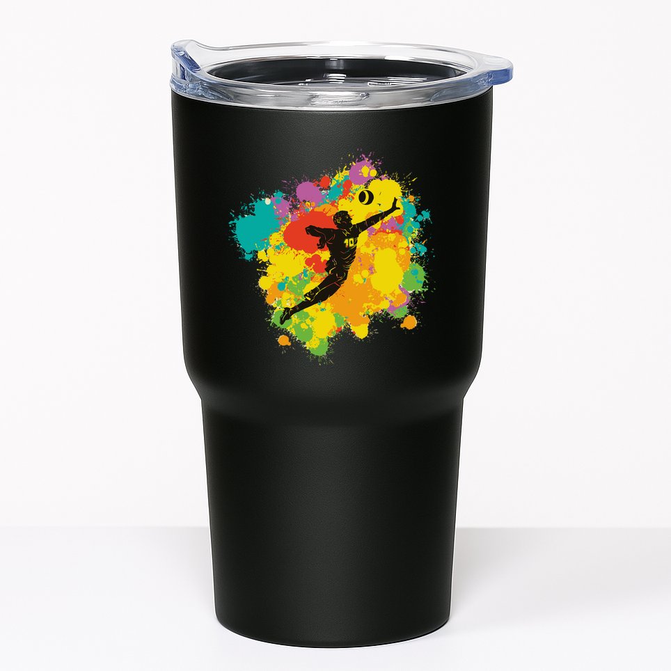 Basketball Player Colorful Tumbler