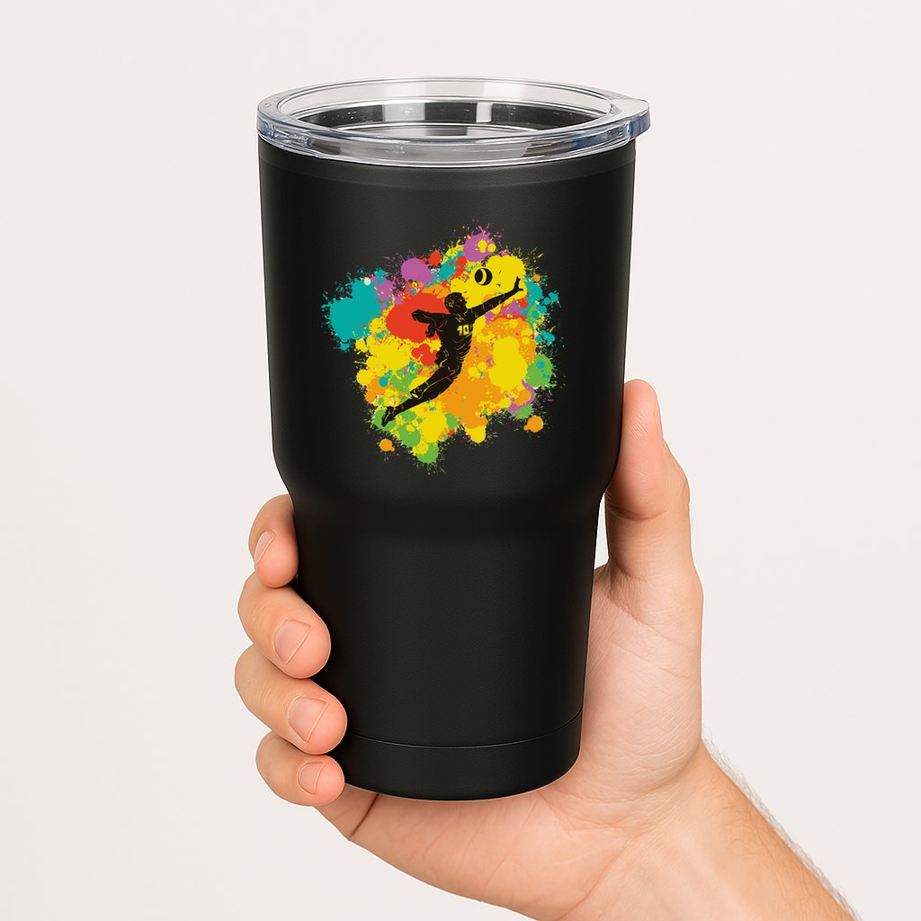 Basketball Player Colorful Tumbler