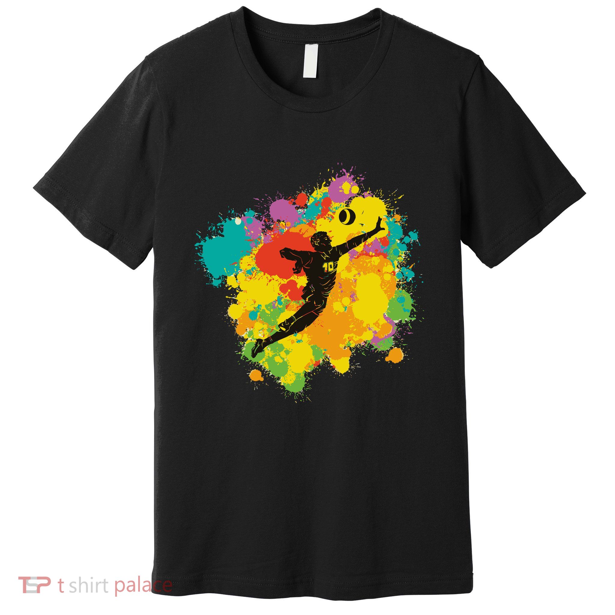 Basketball Player Colorful Premium T-Shirt
