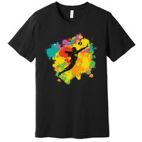 Basketball Player Colorful Premium T-Shirt