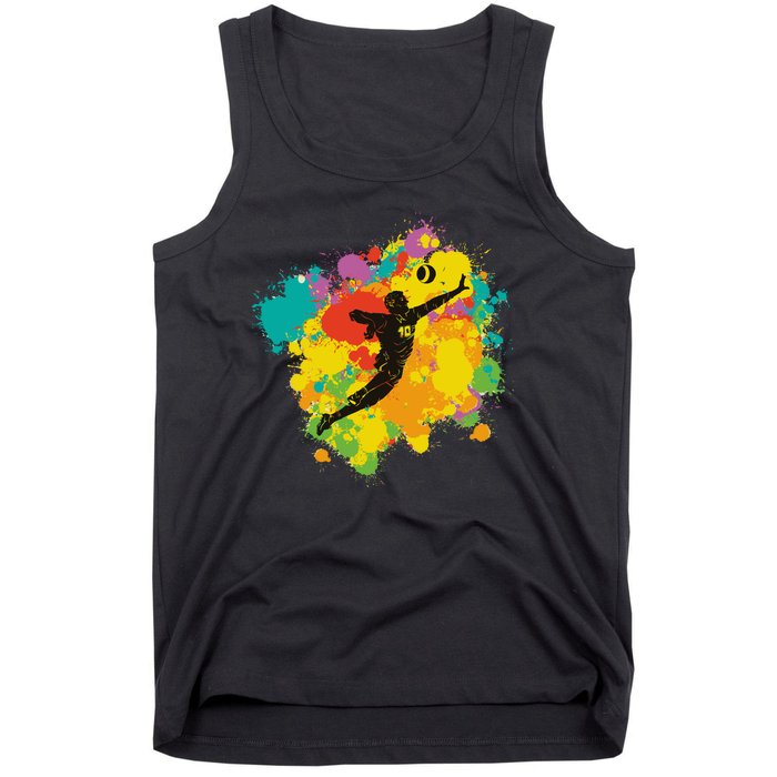 Basketball Player Colorful Tank Top