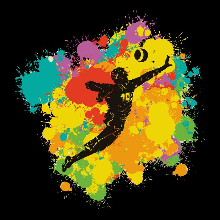 Basketball Player Colorful Crop Top