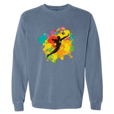 Basketball Player Colorful Garment-Dyed Sweatshirt