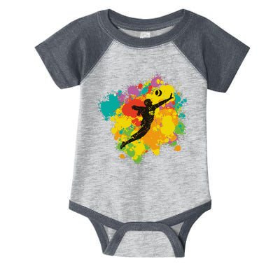 Basketball Player Colorful Infant Baby Jersey Bodysuit